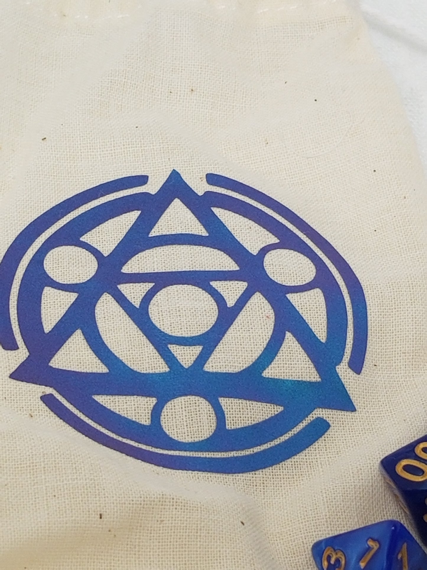 Color Shift Dice Bag with Dice