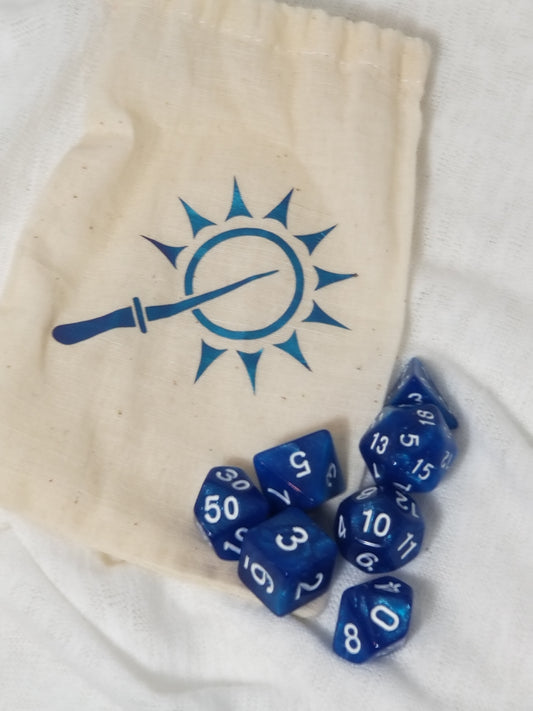 Color Shift wand Dice Bag with Dice