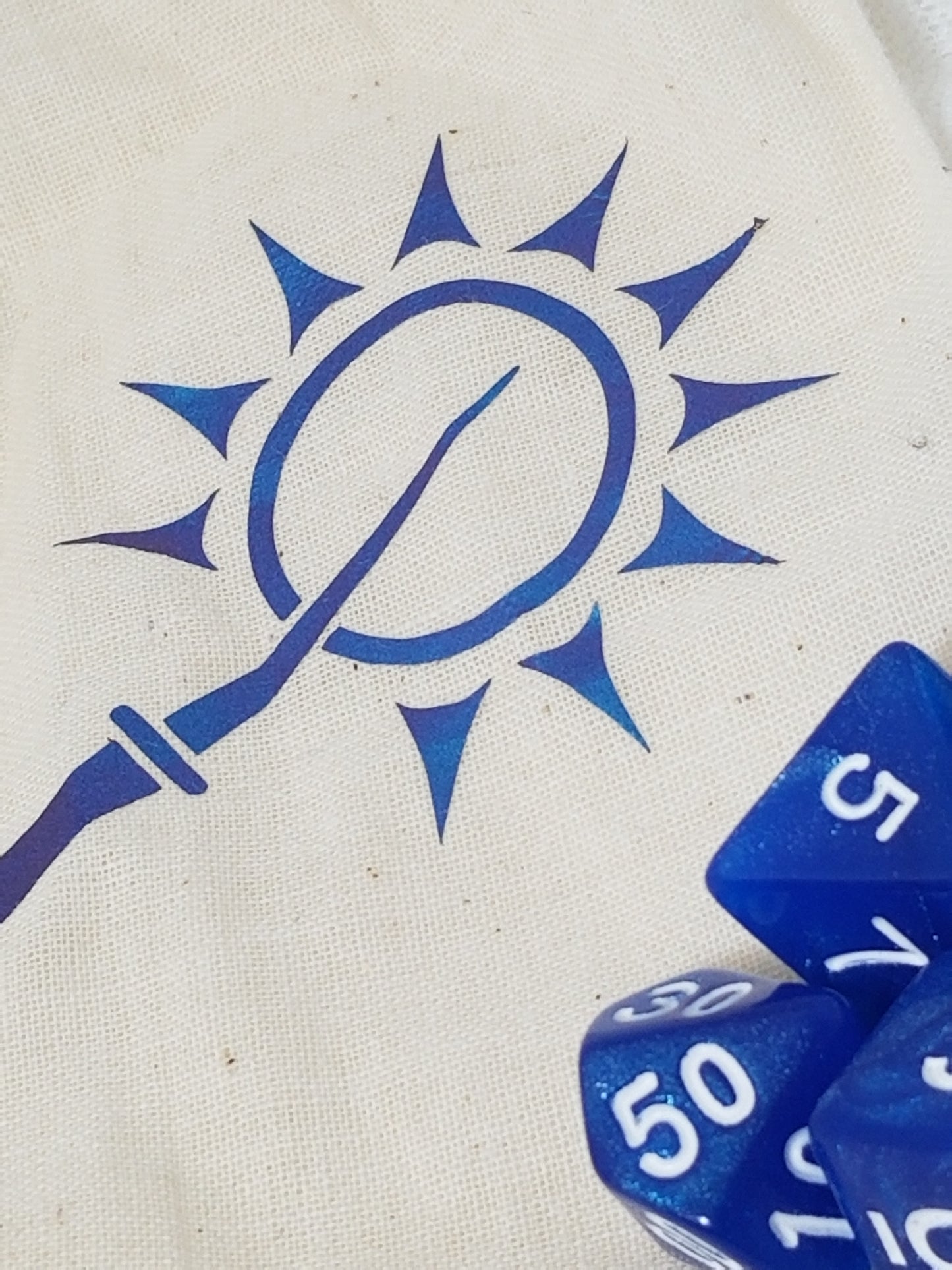 Color Shift wand Dice Bag with Dice