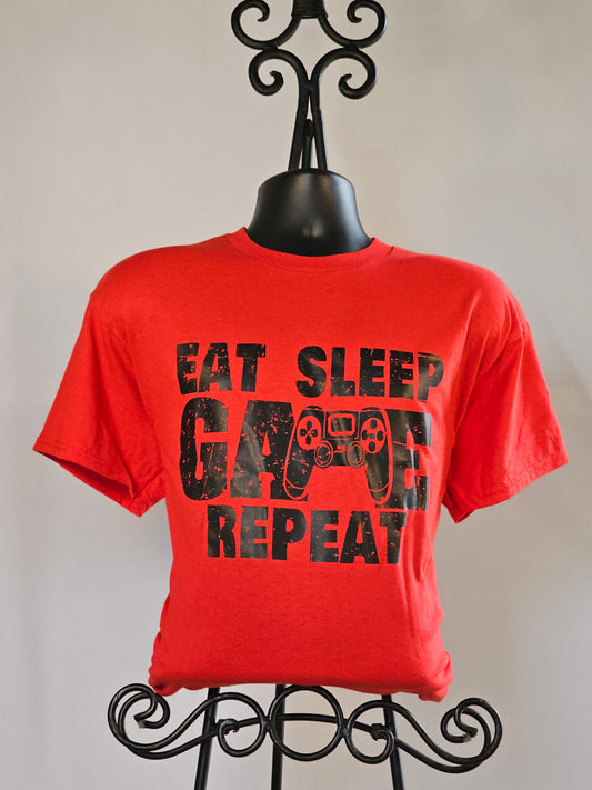 Eat Sleep Game Repeat T-Shirt